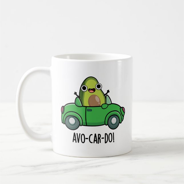 Avo-car-do Funny Avocado Puns Kaffeetasse (Links)