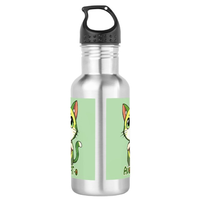 Avo-CAT-o Edelstahlflasche (Rückseite)
