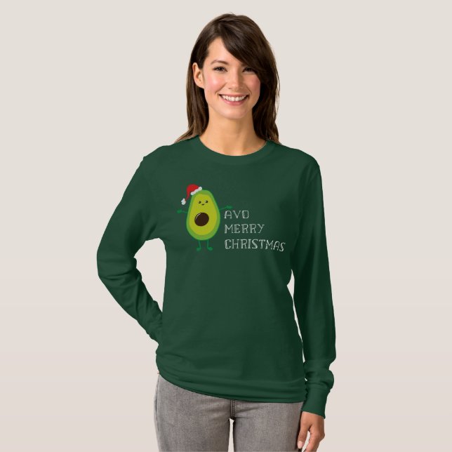 Avo frohe Weihnachten T-Shirt (Vorne ganz)