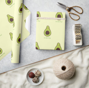 Avo Good Day Punny Avocado Geschenkpapier