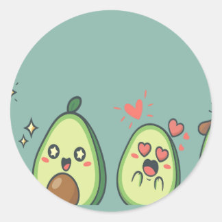 Avo Good Day Runder Aufkleber