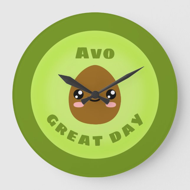 Avo Great Day Große Wanduhr (Vorderseite)