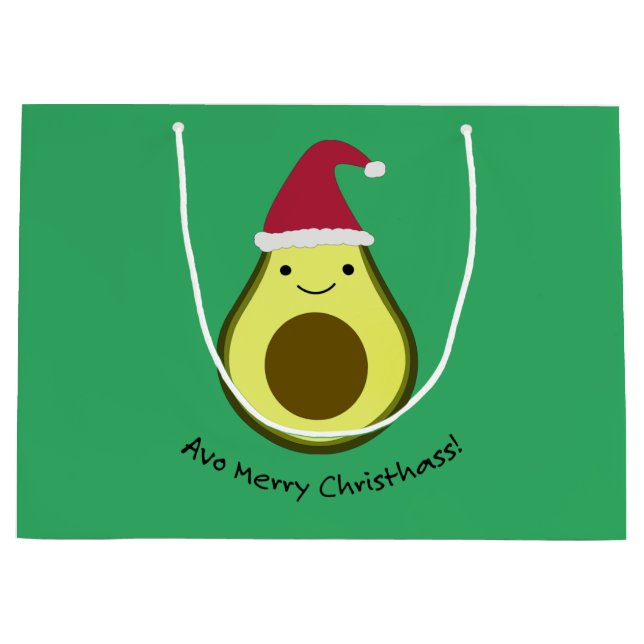 Avo Merry Christhass Avocado Große Geschenktüte (Vorderseite)