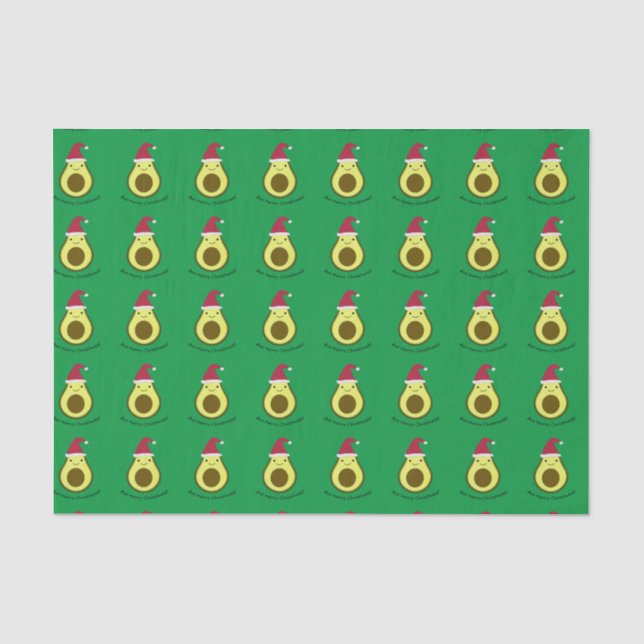 Avo Merry Christhass Avocado Seidenpapier (Vorderseite)