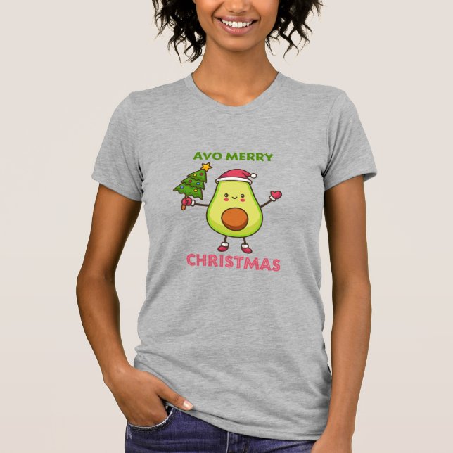 Avo Merry Christmas T-Shirt (Vorderseite)