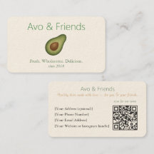 Avo und Freunde | Avocado Logo Gesunde Ernährung -