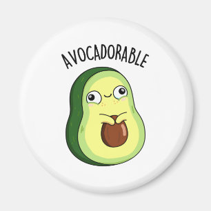 Avoc-adorable Funny Avocado Pun Magnet