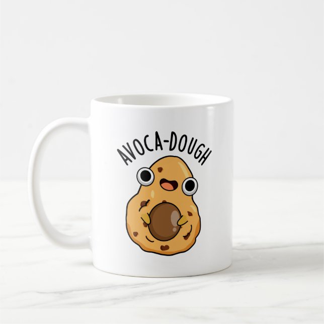 Avoca-dough Funny Avocado Pun Kaffeetasse (Links)