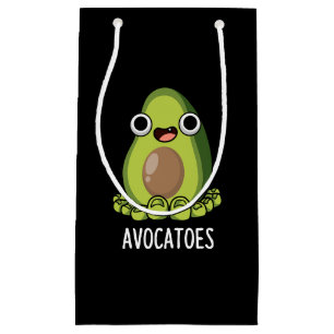 Avoca-Zehen Lustige Avocado Wortspiele Dunkler Hin Kleine Geschenktüte