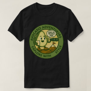Avocado-Abenteurer erkunden mit Stil T-Shirt