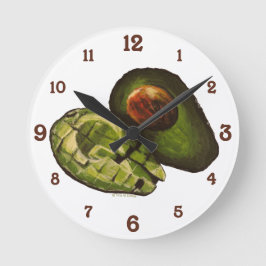 Avocado Acrylic Wall Clock Runde Wanduhr