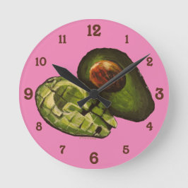 Avocado Acrylic Wall Clock Runde Wanduhr