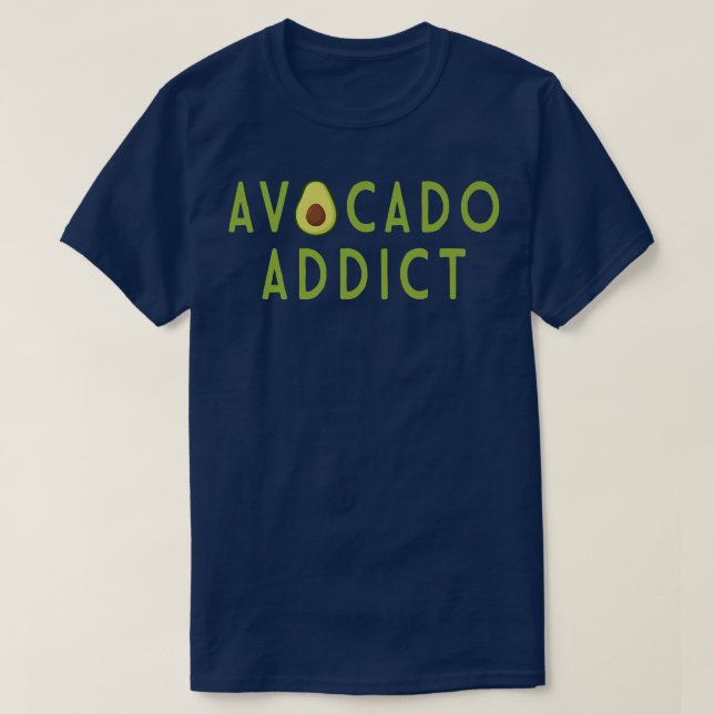 Avocado Addict Holy Guacamole Lover World Vegan Ve T-Shirt (Design vorne)