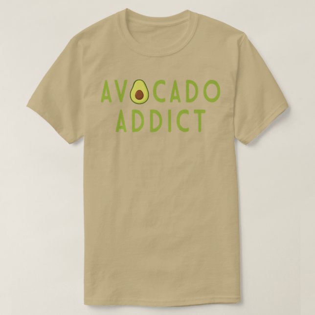 Avocado Addict Holy Guacamole Lover World Vegan Ve T-Shirt (Design vorne)