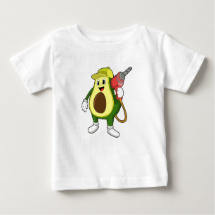 Avocado als Handwerker mit Drill Baby T-shirt
