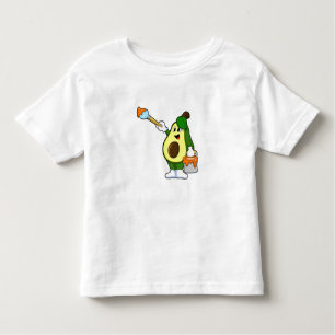 Avocado als Maler mit Pinsel Kleinkind T-shirt