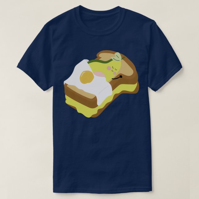 Avocado auf einem Toast Avocado Vegane Veggies, di T-Shirt (Design vorne)