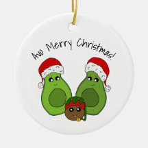 Avocado - Avo Joyeux Noël Famille Maillot Ornement