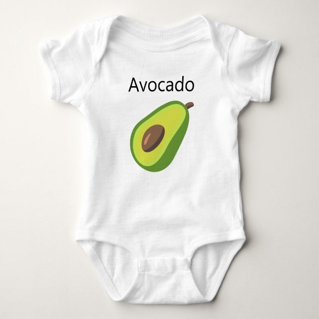 Avocado Baby Strampler (Vorderseite)