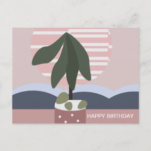 Avocado-Baum-Schüchterner-Birthday Postkarte