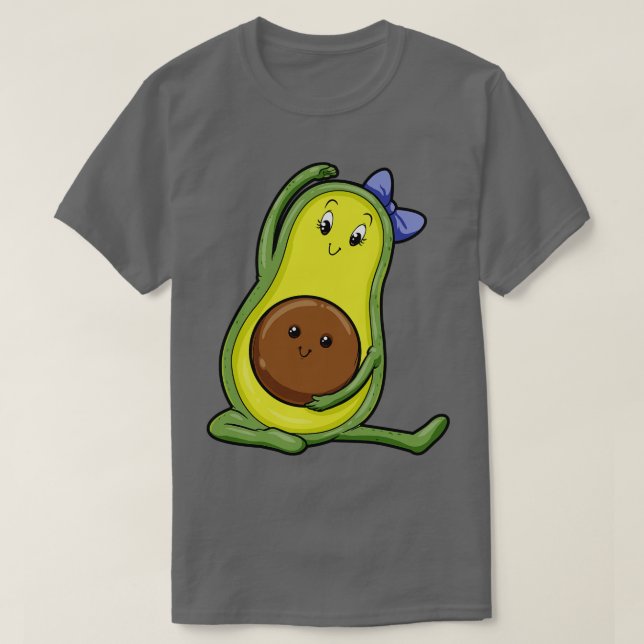 Avocado bei Yoga mit Baby T-Shirt (Design vorne)
