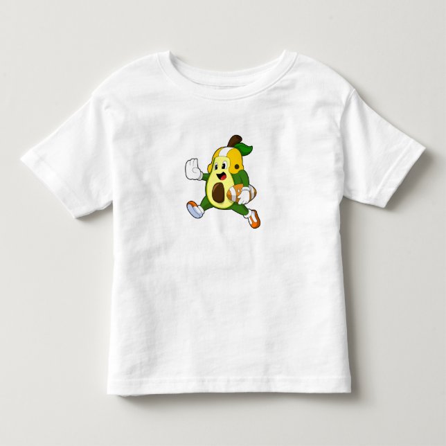 Avocado beim Fußballsport Kleinkind T-shirt (Vorderseite)