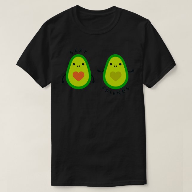 avocado beste Freunde T-Shirt (Design vorne)
