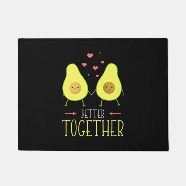 Avocado Better Together Fußmatte (Vorderseite)