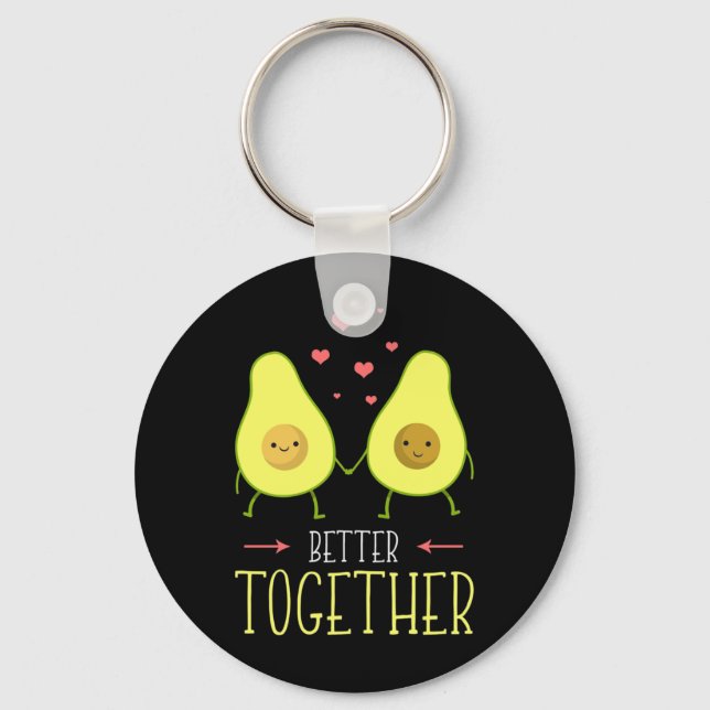 Avocado Better Together Schlüsselanhänger (Vorderseite)
