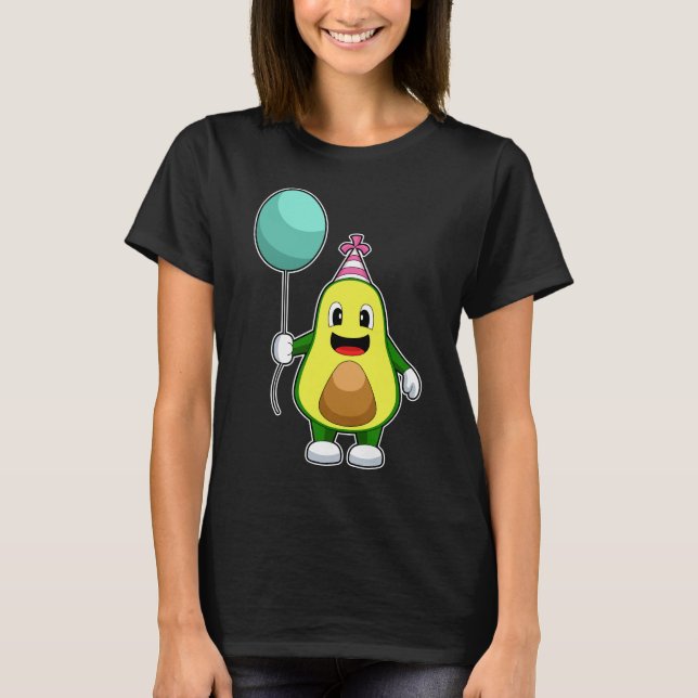 Avocado Birthday Balloon T-Shirt (Vorderseite)