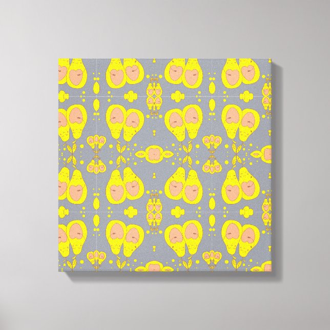 Avocado Bliss: Mittelband 50x60 Leinwanddruck (Vorderseite)