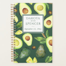 Avocado Blüten | Dunkelgrünes rustikales Fruchtmus Planer
