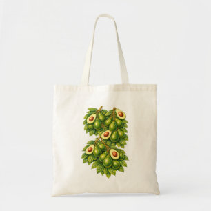 Avocado-Botanische Illustration Tragetasche