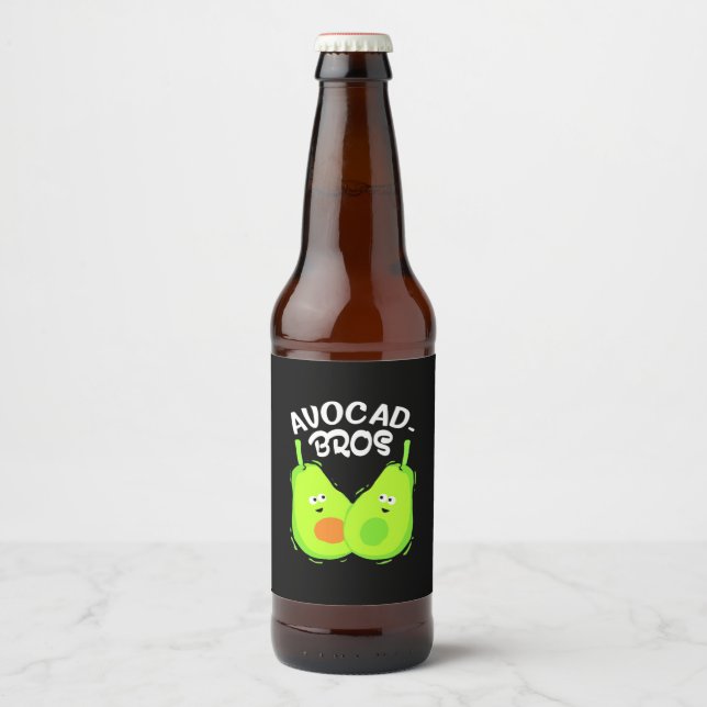 Avocado Brother Bierflaschenetikett (Vorderseite)