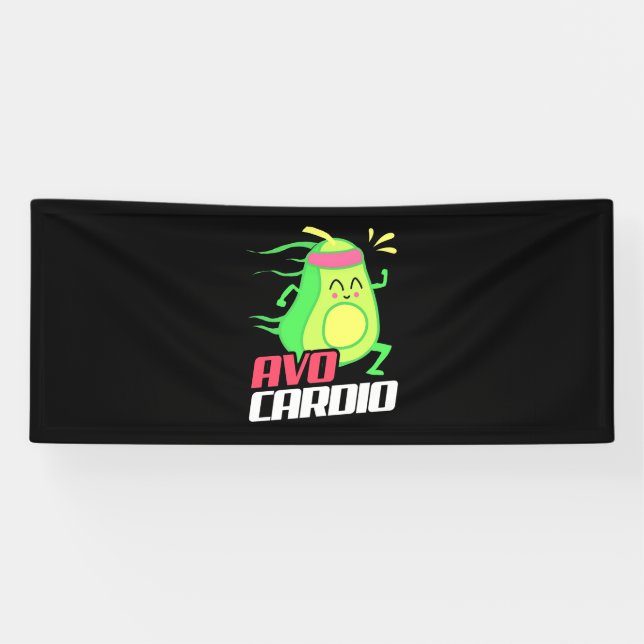 Avocado Cardio Übung Banner (Horizontal)