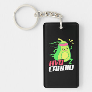Avocado Cardio Übung Schlüsselanhänger
