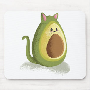 Avocado Cat Mousepad