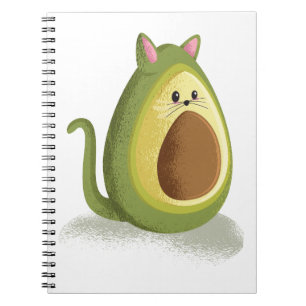 Avocado Cat Notizblock