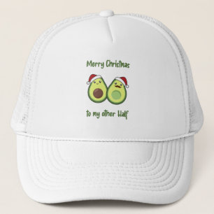 Avocado Christmas Lights Funny Avocados Truckerkappe