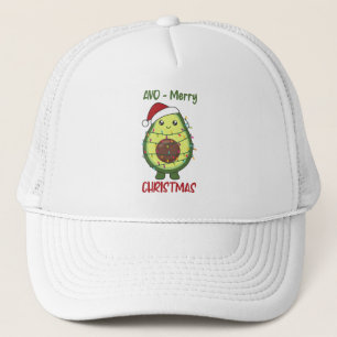 Avocado Christmas Lights Funny Avocados Truckerkappe