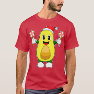 Avocado Christmas Lollipop T-Shirt