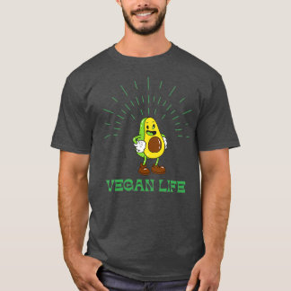 Avocado cooles veganes Leben T-Shirt