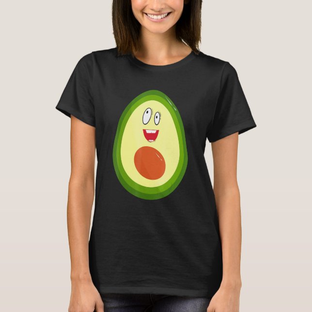 Avocado Costume Halloween Vegan Avocado Pregnancy T-Shirt (Vorderseite)
