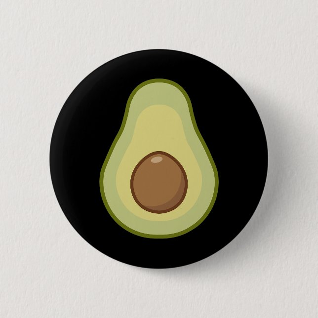 Avocado Costume - Halloween Vegan Button (Vorderseite)