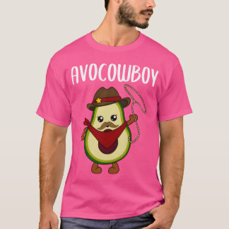 Avocado Cowboy Funny Vegetables Fruchtgeschenk Fre T-Shirt