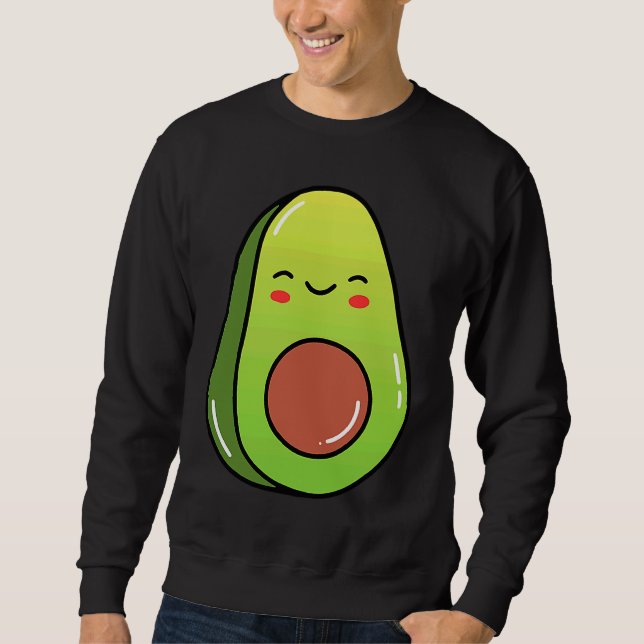 Avocado Dancing Vegetables For Babies And Toddlers Sweatshirt (Vorderseite)