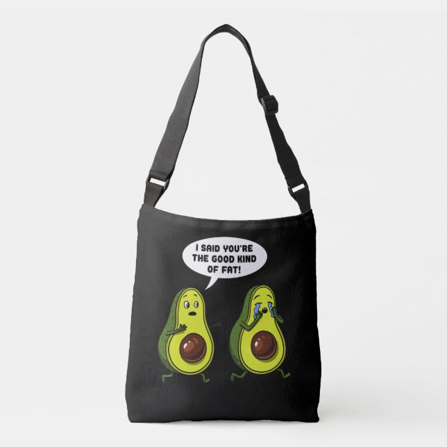 Avocado der gute feine Vegane Witz Tragetaschen Mit Langen Trägern (Vorderseite)