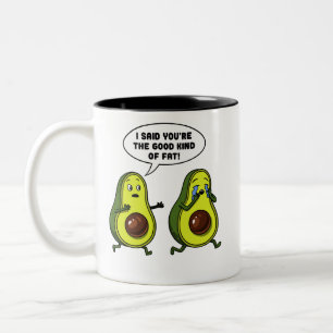 Avocado der gute feine Vegane Witz Zweifarbige Tasse