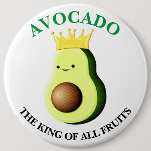 Avocado der König aller Früchte Button