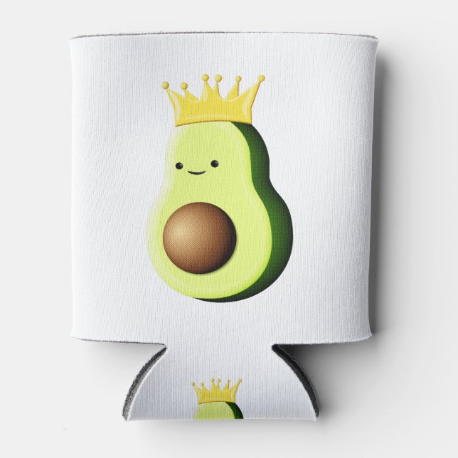Avocado der König aller Früchte Dosenkühler (Vorderseite)